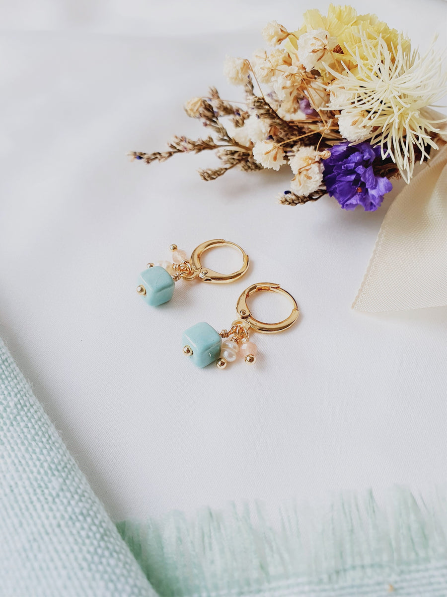 Audrey Earrings in Mint